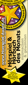 Banner zum Hörspiel- und Hörbuch des Monats